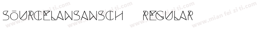 SourcelanSansCH  Regular字体转换